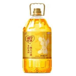中粮福临门福至心礼非转基因一级大豆油5L