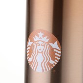 星巴克幸运金款钢盖保温杯