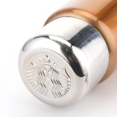 星巴克幸运金款钢盖保温杯