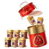 觅菓大坚果（觅菓礼盒赤红Pro款8罐）竹韵坚果礼盒