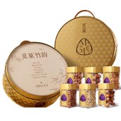 觅菓大坚果（觅菓礼盒鎏金款6罐）竹韵坚果礼盒